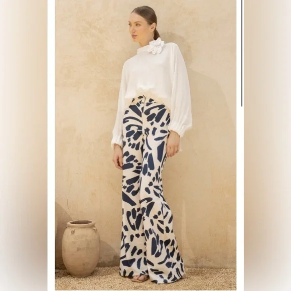 Andres Otalora Espejismo Scuba wide legs Pants s 10